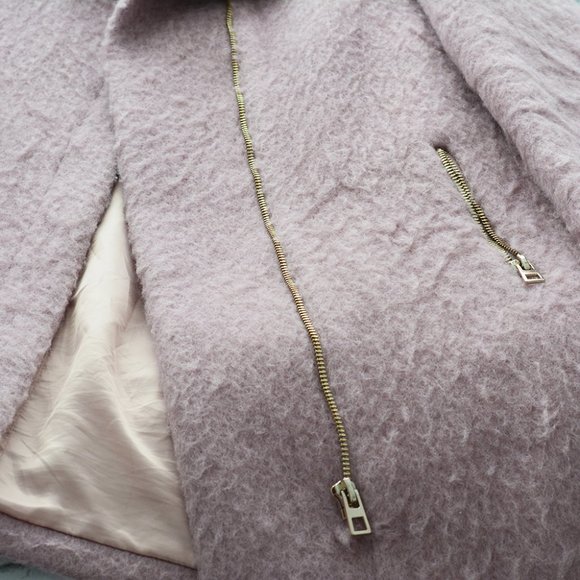 H&M Pink Wool Blend Coat - Picture 3 of 7
